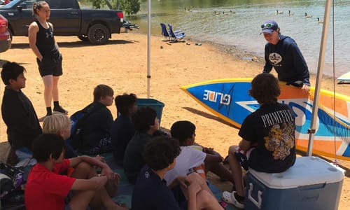 RCPD going over safety before kayaking
